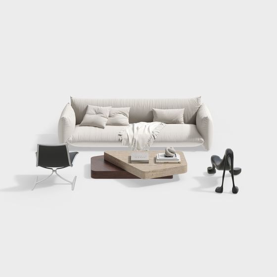 Urban Living Room 3D model