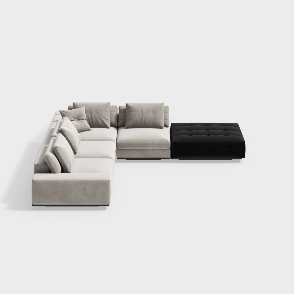 Современный многоместный диван