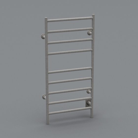 Low Polygon Bathroom Towel Rack 3D model