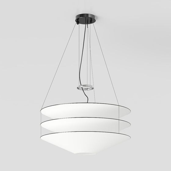 Stylish Hanging Lamp 3D model for Creative Projects