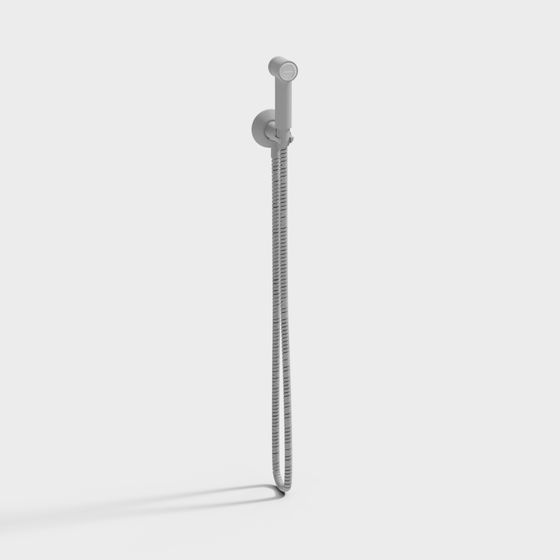 Minimalist Showerhead 3D model for Modern Interiors