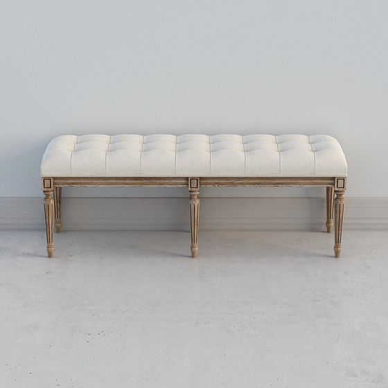Classic Bench 3D Model for Modern Interiors