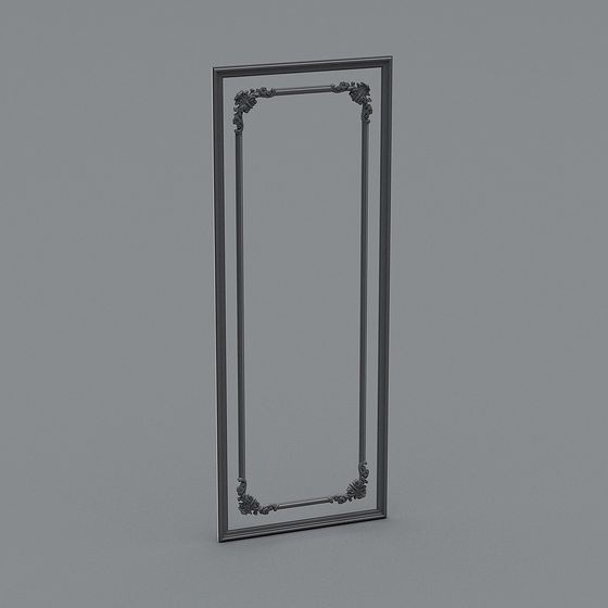 Elegant Low-Poly Mirror 3D Model