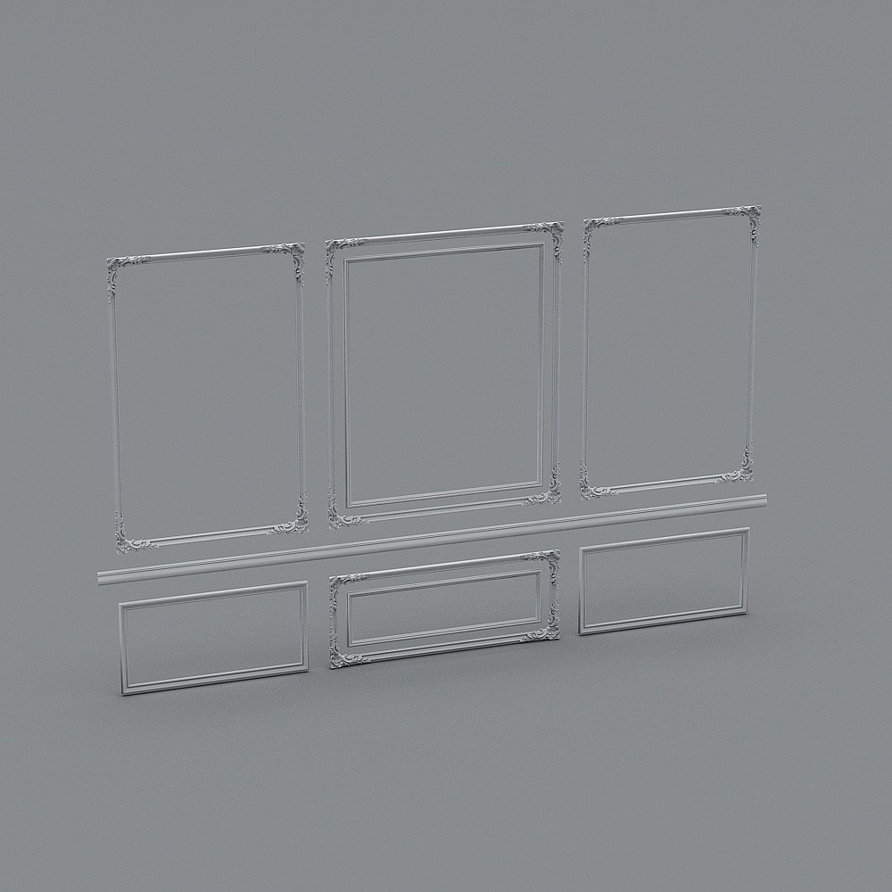 European line background wall