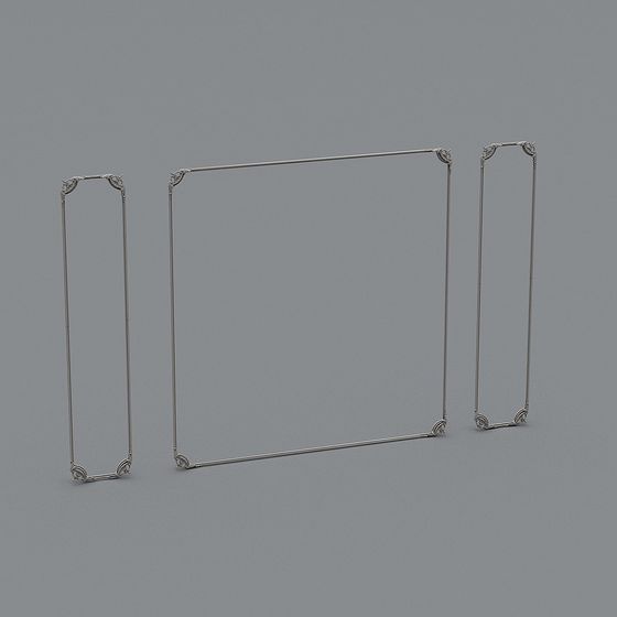 Retro Metal Frame 3D model for Creative Design