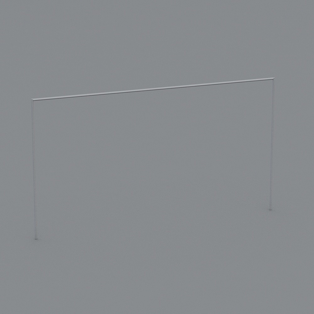 Minimalist Modern Football Goal 3D Model