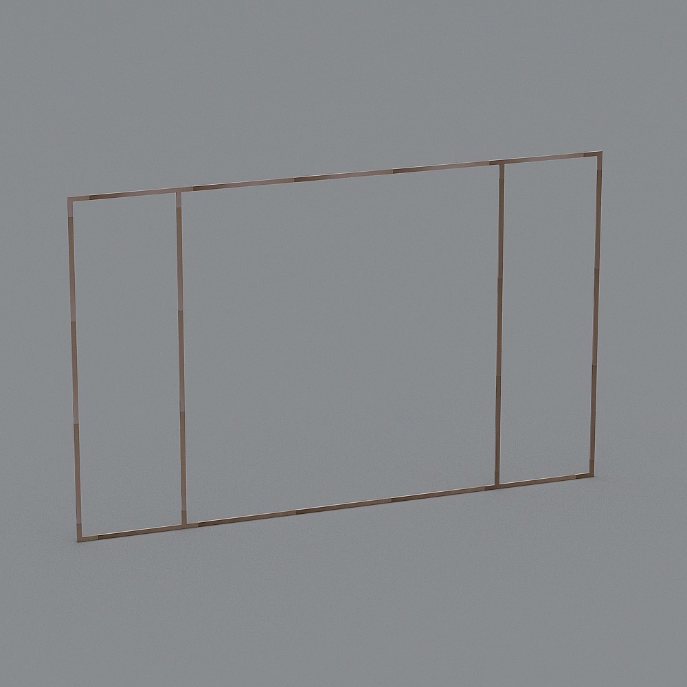 Background wall metal frame