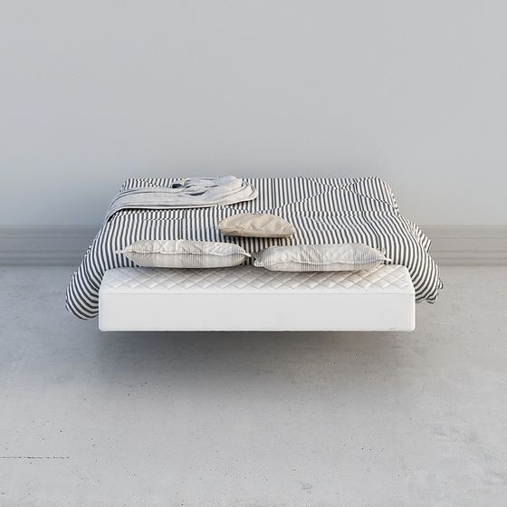 Minimalist 3D Model Bed Design