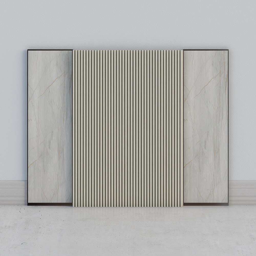 Minimalist style background wall wood panel wall