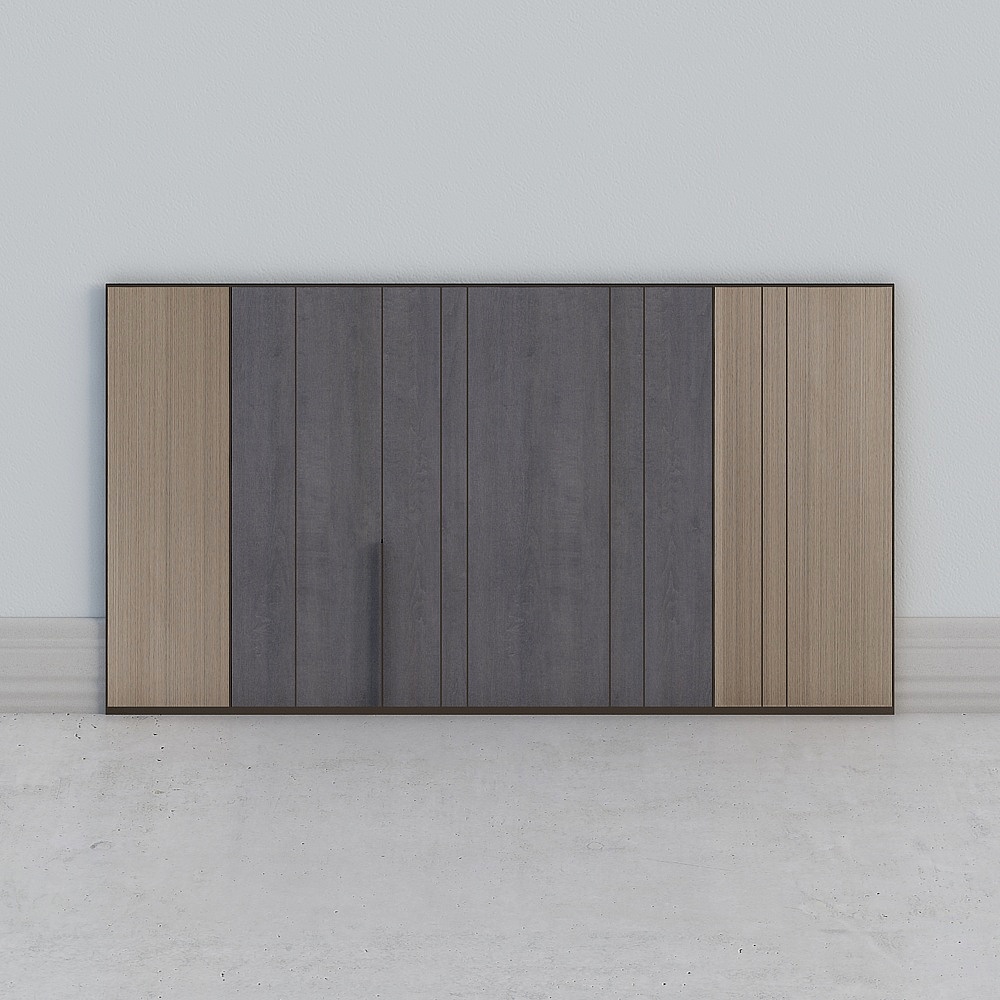 Minimalist style background wall wood panel wall