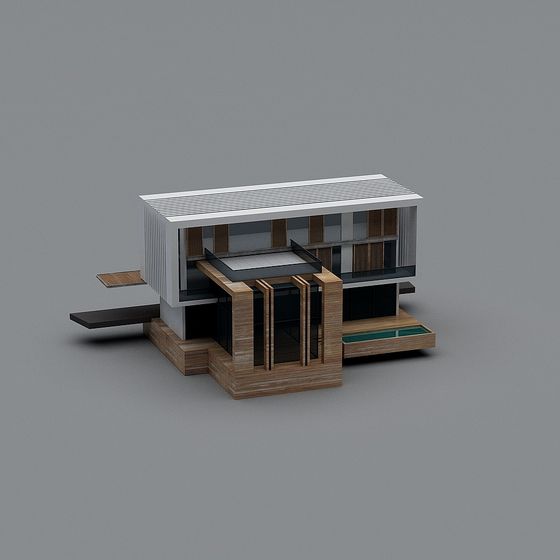 Modern Minimalist Architecture 3D model