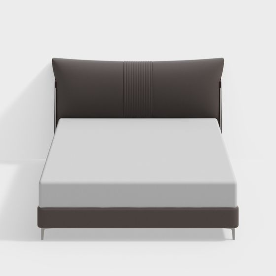 Modern Low-Poly Bed Frame 3D model