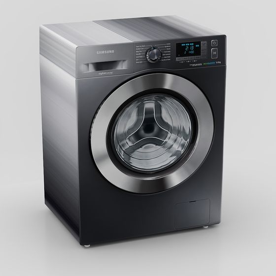 Sleek Samsung Washing Machine 3D model