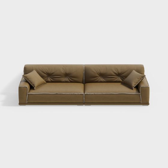 Stylish Low-Poly Sofa 3D Model for Contemporary Spaces