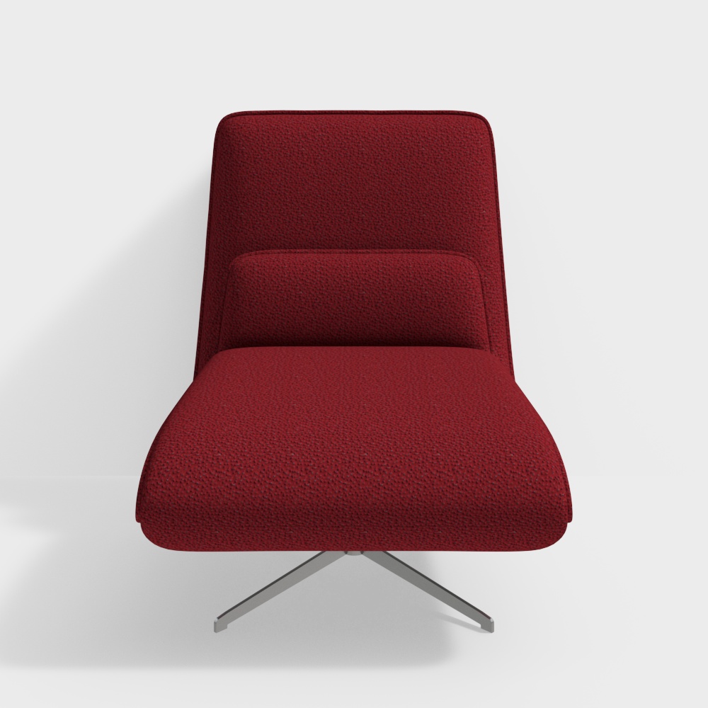 Fristar Modern Fabric Red Leisure Chair FX-19