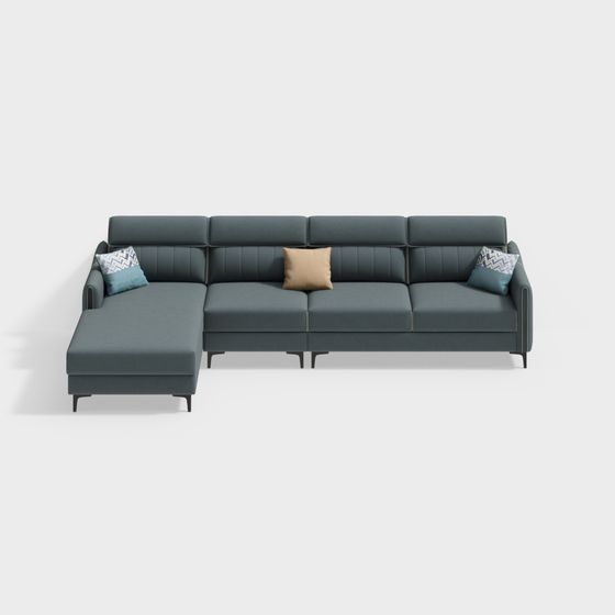Urban Comfort Sofa 3D model for Contemporary Spaces