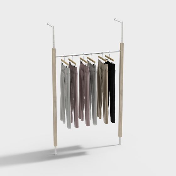Minimalist Clothes Hanger 3D model
