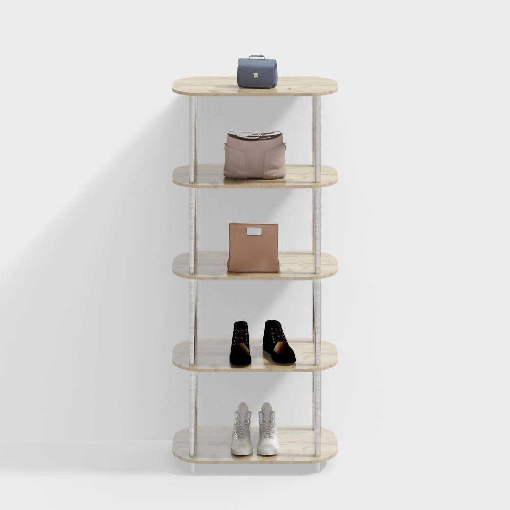 현대식 의류 매장 진열대