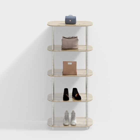 현대식 의류 매장 진열대