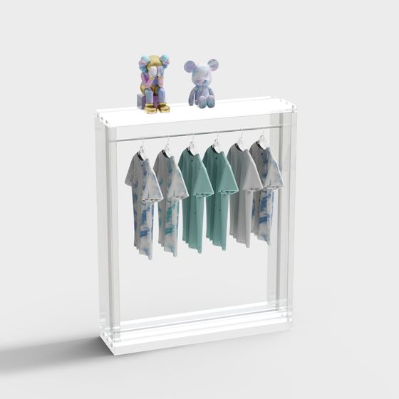 Stylish Display Window 3D model for Creative Projects