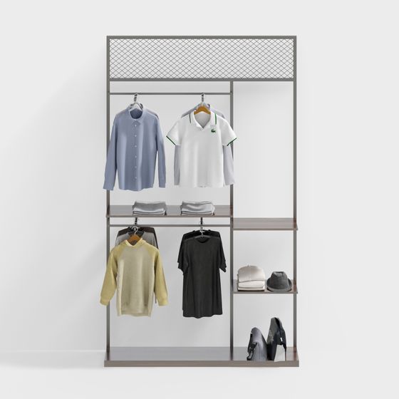 Modern Minimalist Wardrobe 3D model