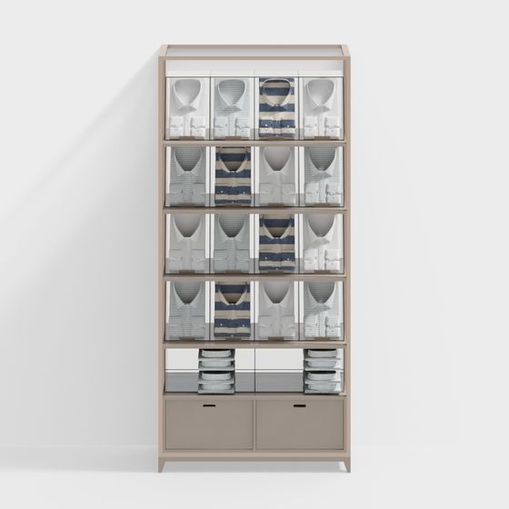 Minimalist Closet Organizer 3D model