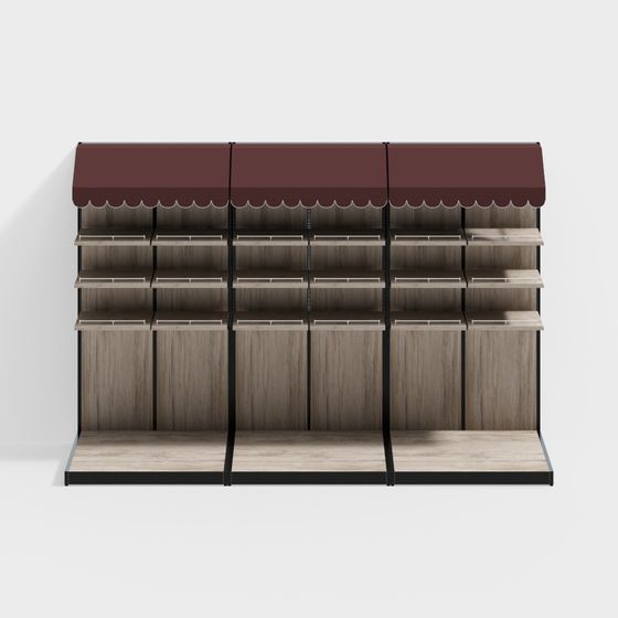 Urban Shelf 3D model - Low Poly Design