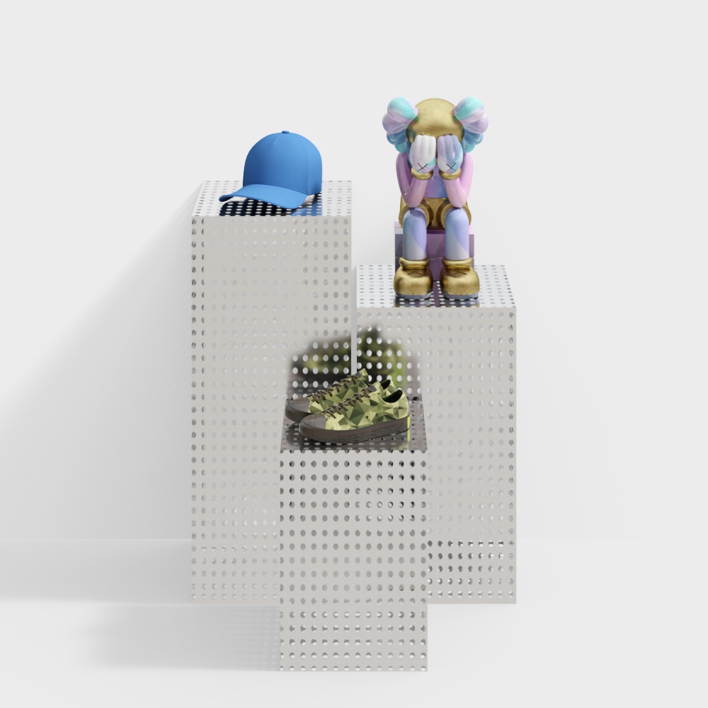 Modern clothing store display cabinet