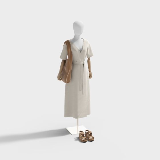 Elegant 3D Model of a Modern Urban Female Figure