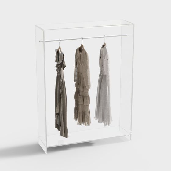 Transparent Hanger 3D model