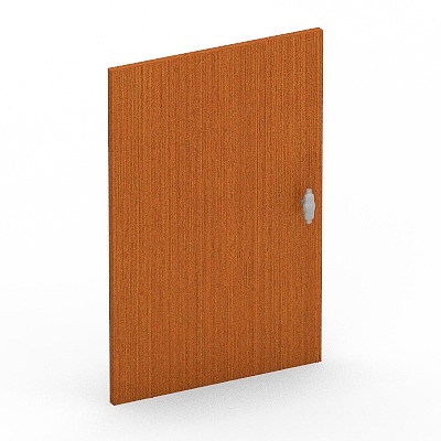 Low-Poly Detailed Wooden Door 3D model