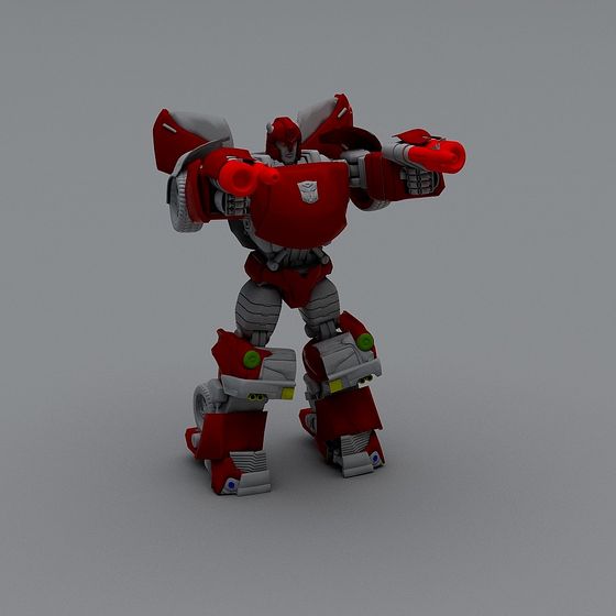 Stylish Low-Poly Robot 3D model