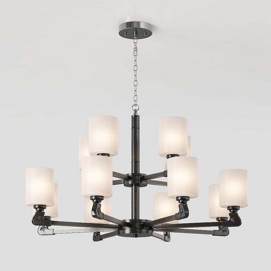 Đèn phòng khách phong cách Trung Hoa mới