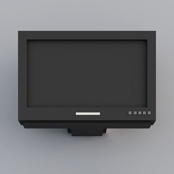 Retro Television 3D model in Low Poly Style