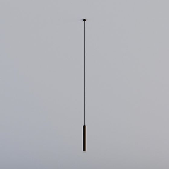 Sleek Minimalist Suspension Light 3D model