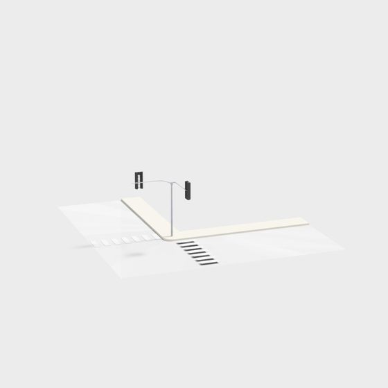 Urban Intersection 3D model