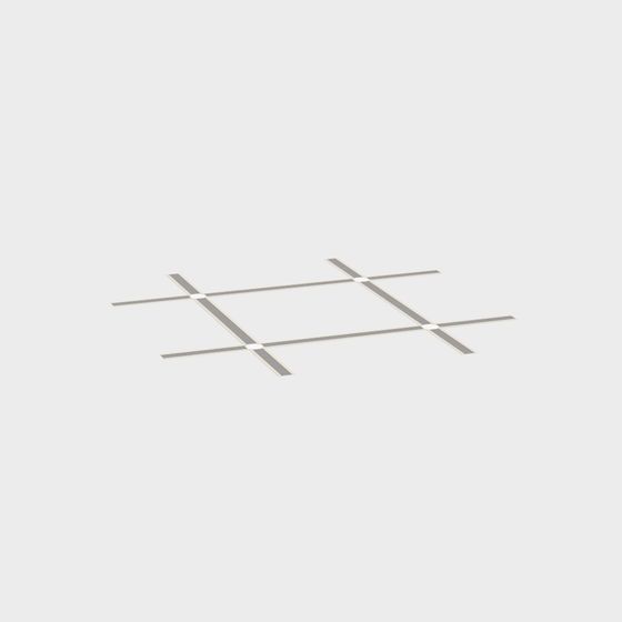 Stunning Low-Poly Grid Ceiling 3D model