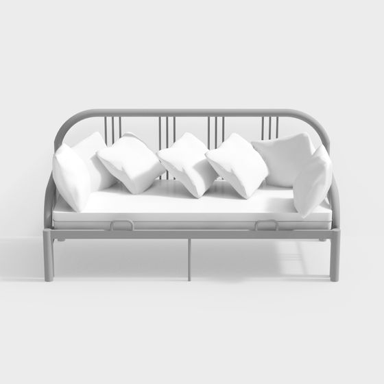Sleek Modern Sofa Bed 3D model