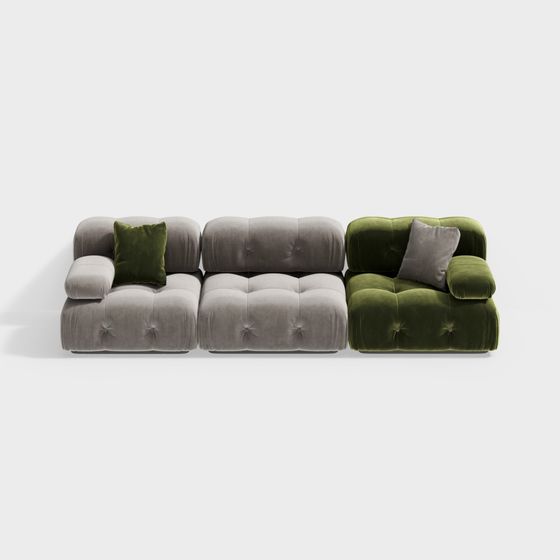 Stylish Contemporary Sofa 3D model