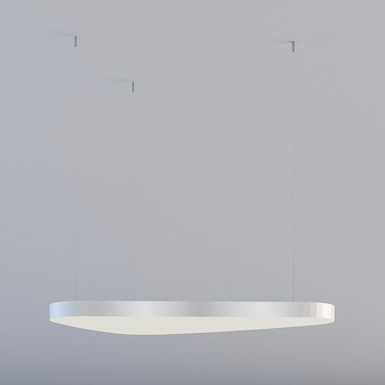 Suspended Halo 3D model for Modern Spaces