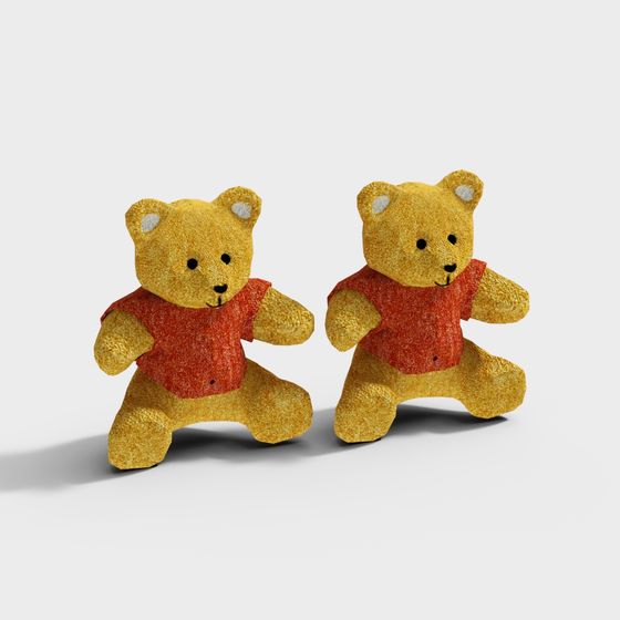 Charming Plush Bear 3D Model for Creative Projects