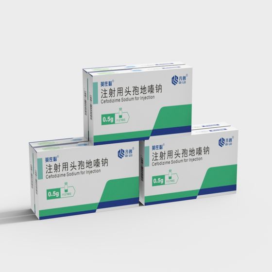 Intricate Sodium Cefazolin Injection 3D model