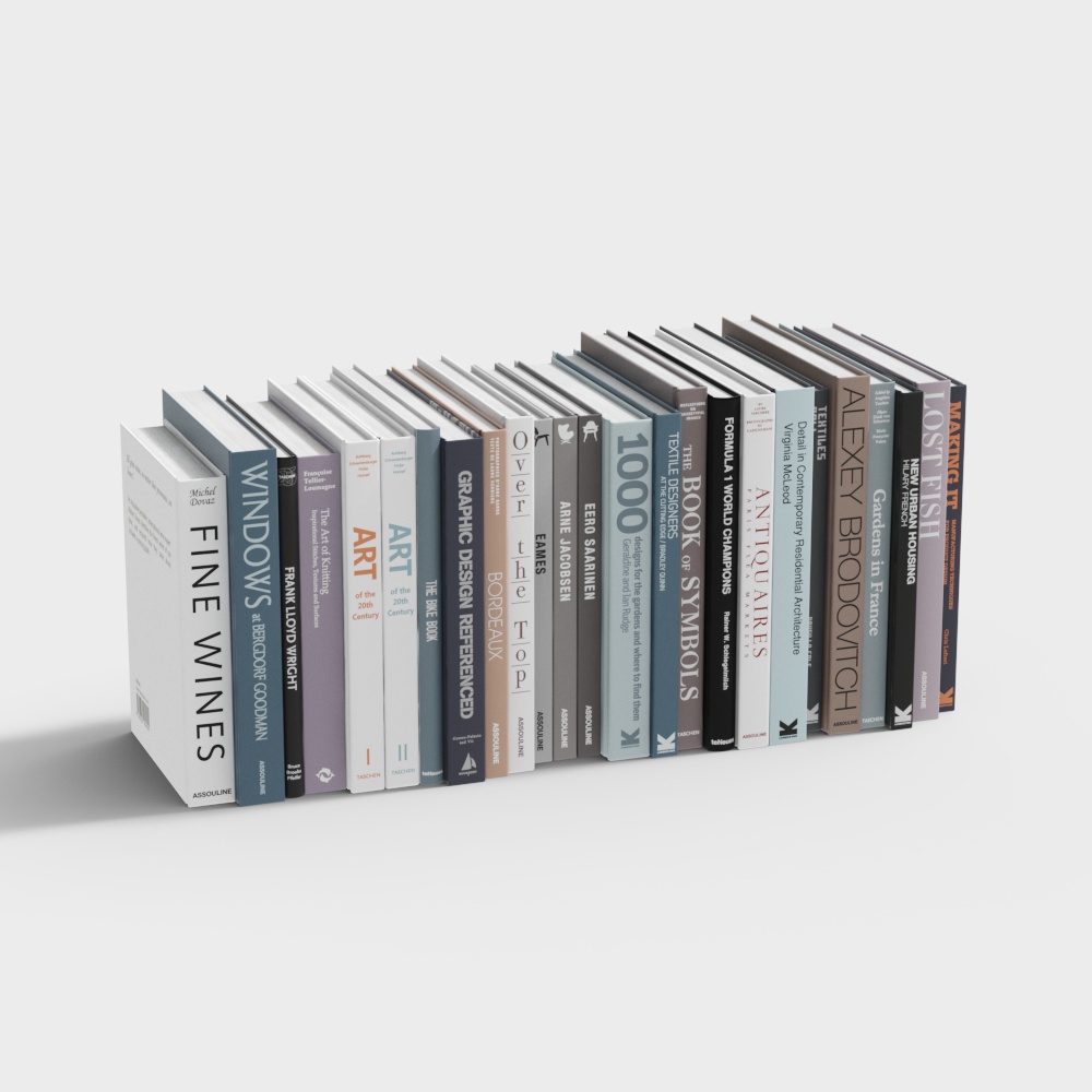 Sách của cửa hàng văn phòng phẩm hiện đại