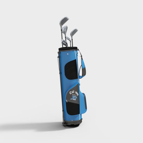 Elegant Golf Bag 3D model