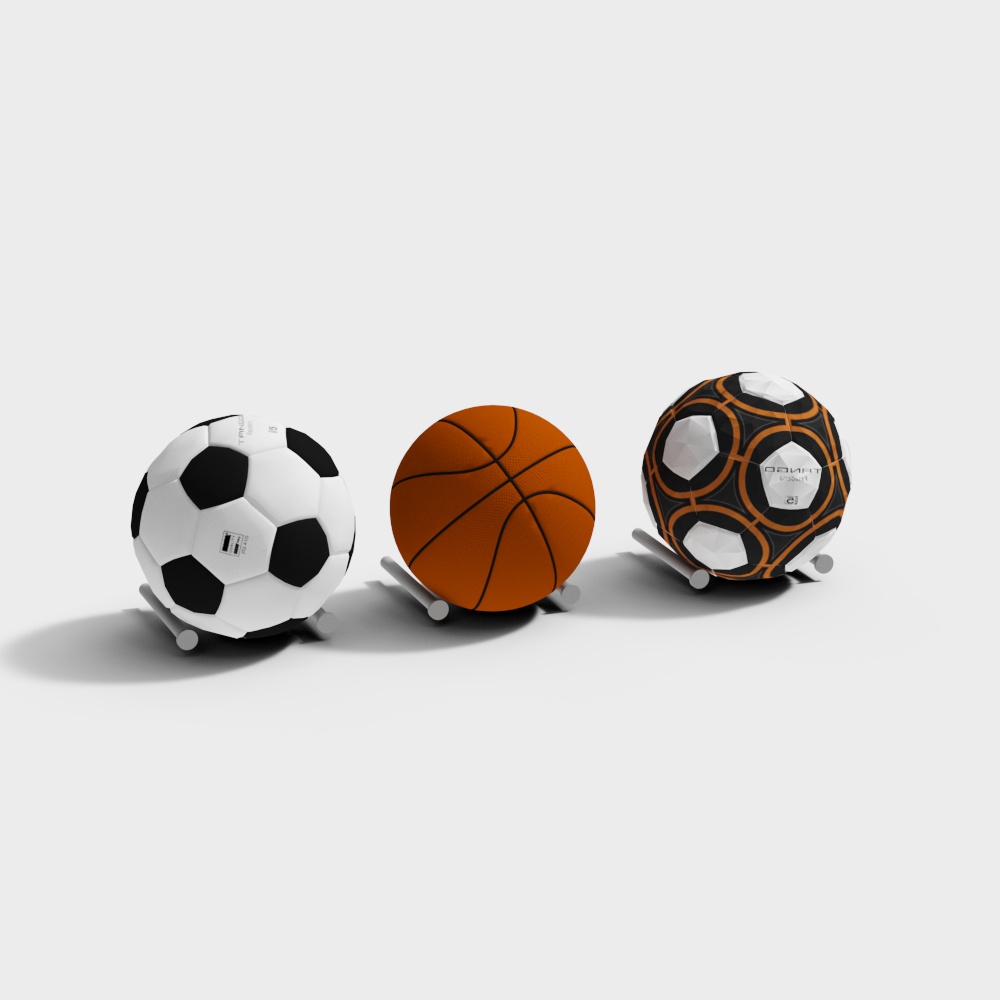 Low-Polygon Sports Ball Collection – Game Ready 3D Models