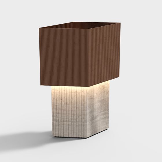 Minimalist Industrial Table Lamp 3D model