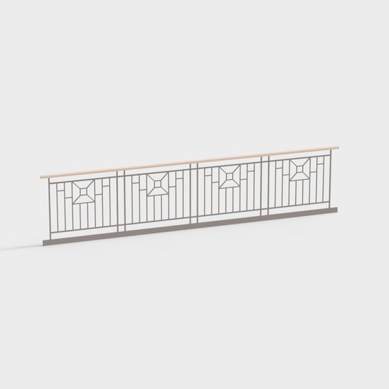 City Light Railing 3D model