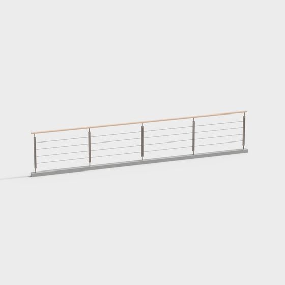 Urban Bridge Railing 3D model