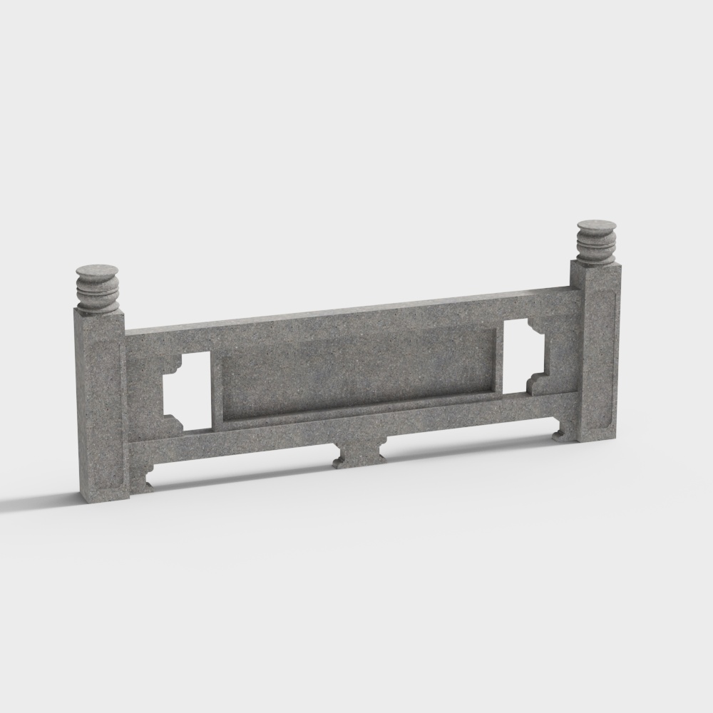 Ancient Style Railing 3D model