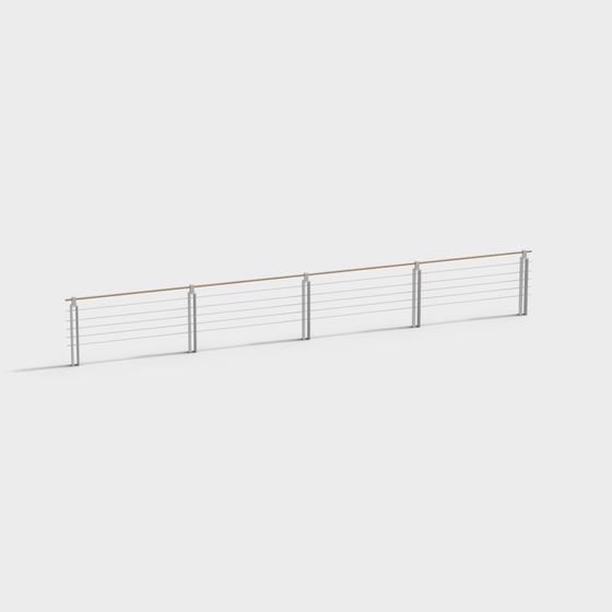 Urban Bridge Railing 3D model